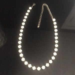 Beautiful clear stone choker necklace!  Like new!